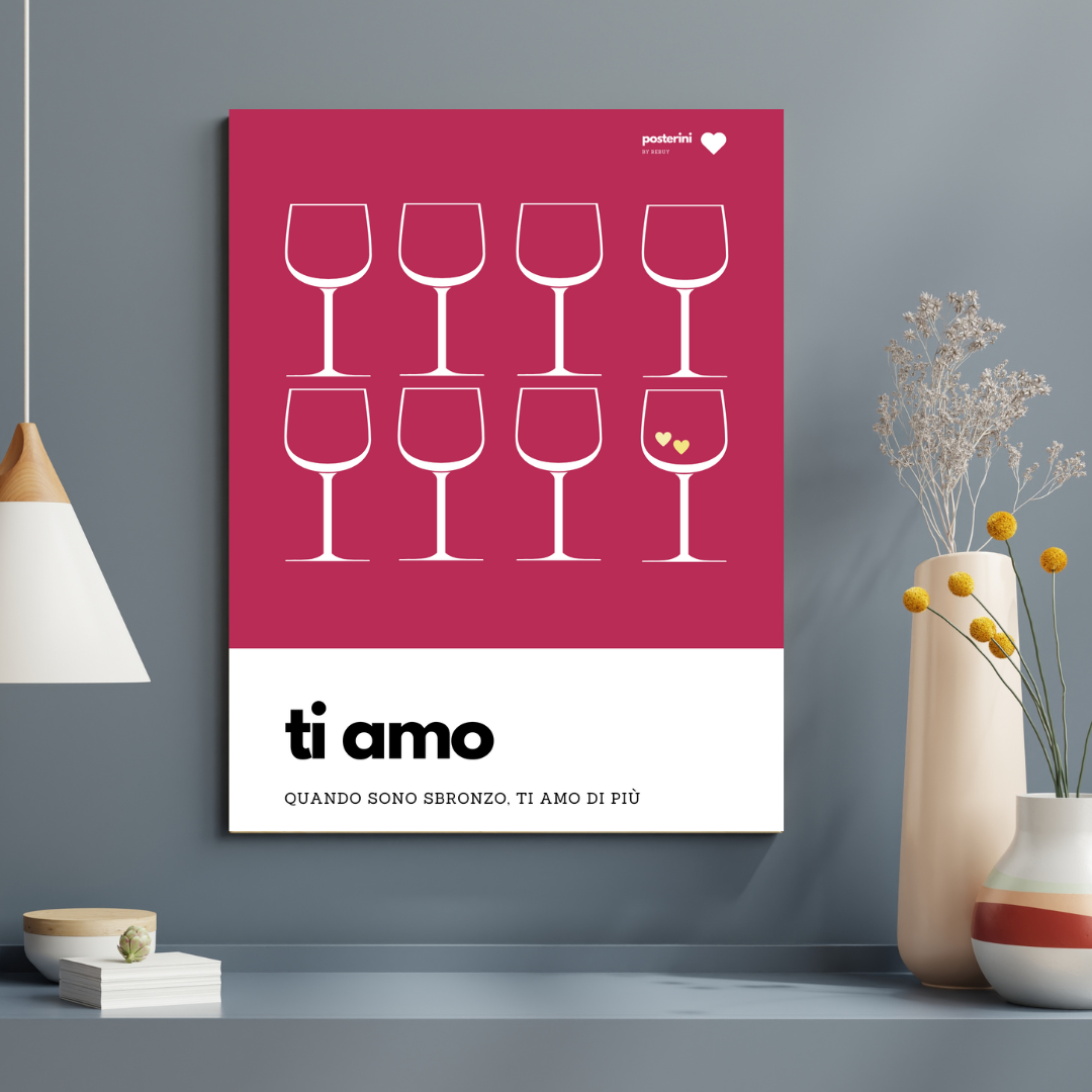 Ti amo | Poster su tela
