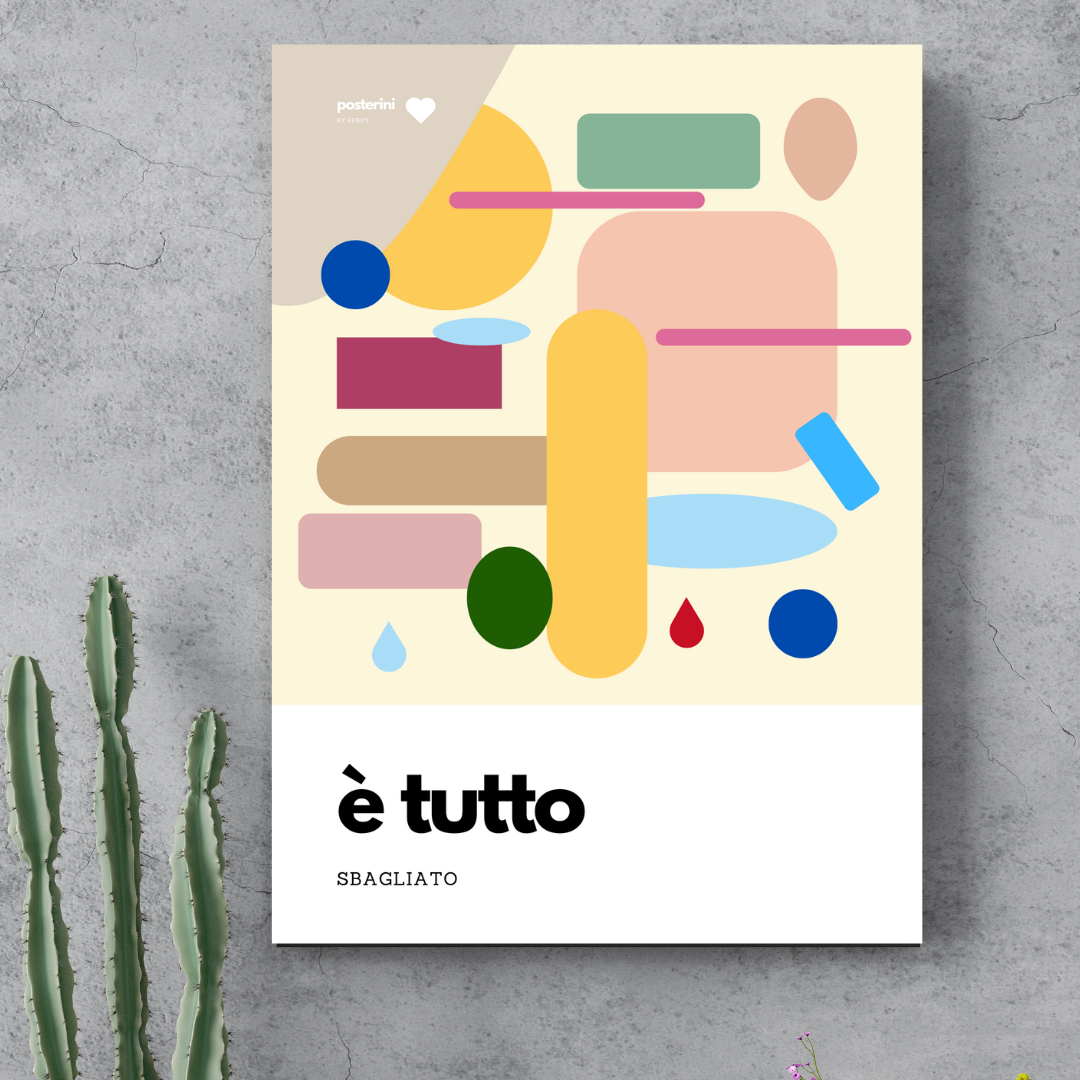 Tutto sbagliato | Poster su tela