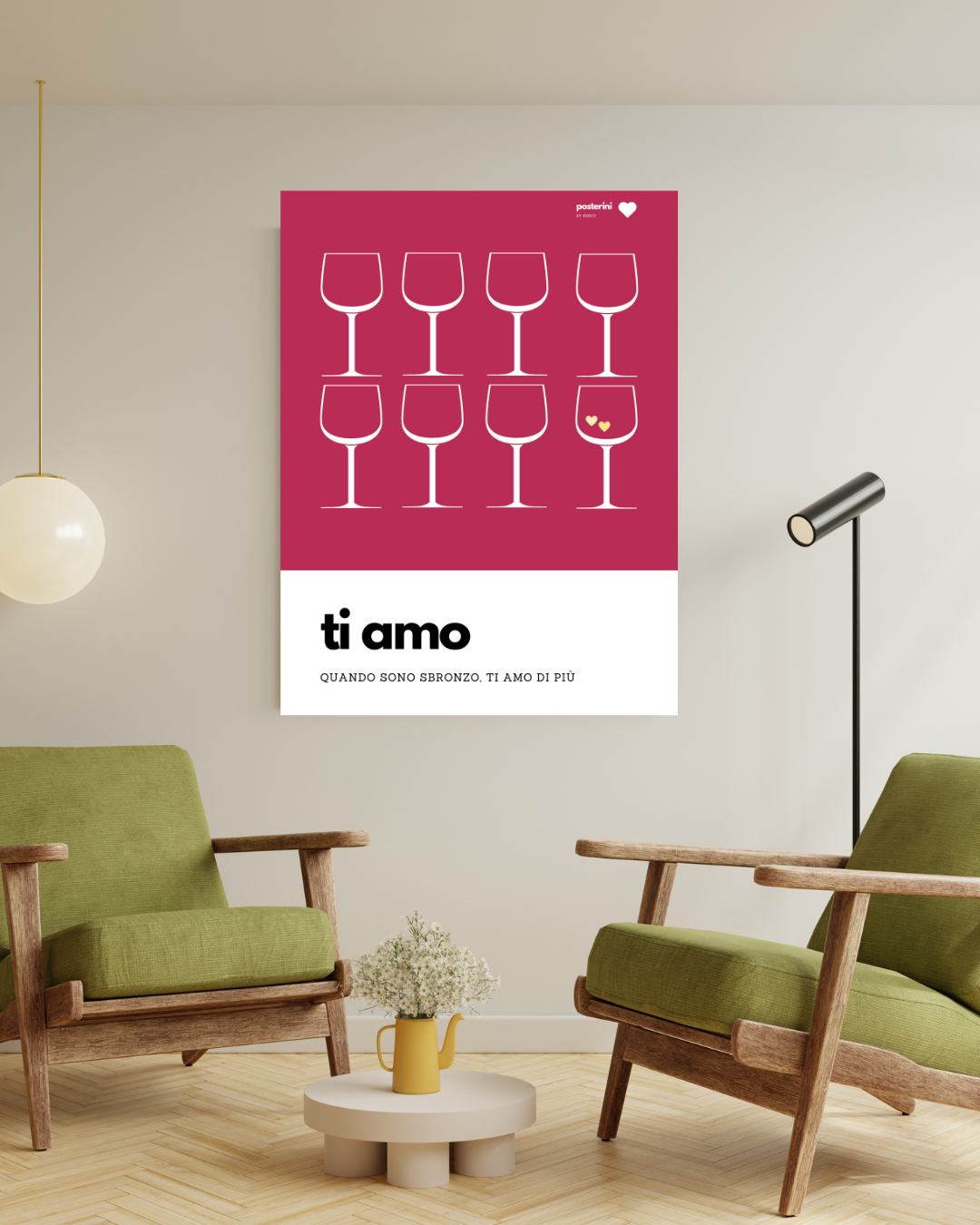 Ti amo | Poster su tela