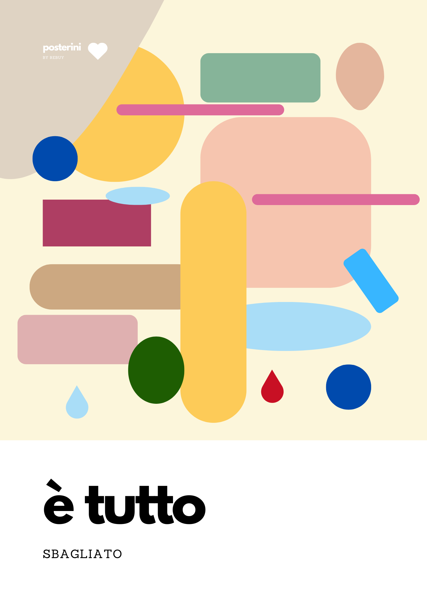 Tutto sbagliato | Poster su tela