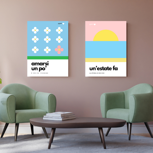 Amarsi un po' | Poster su tela