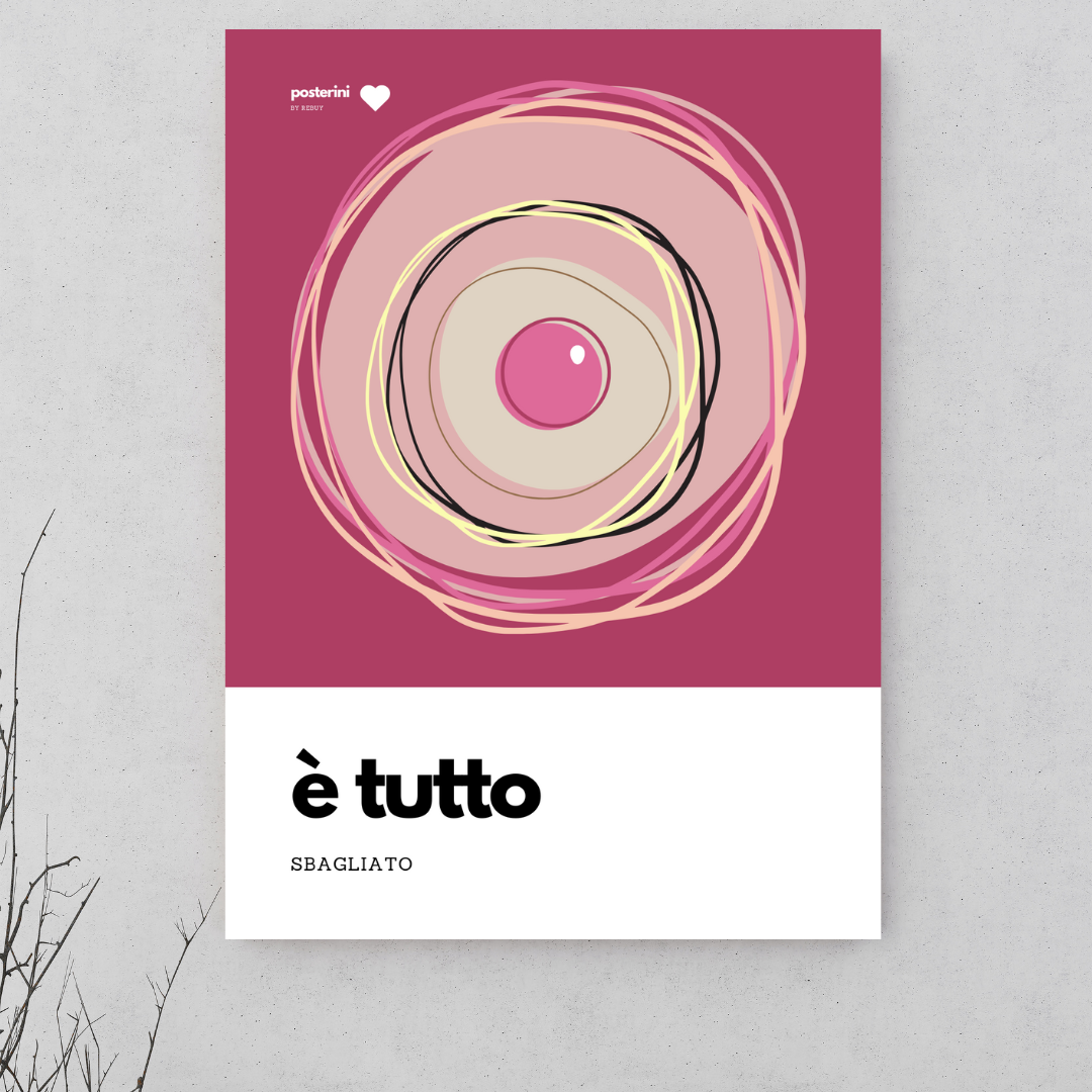 Tutto sbagliato - KAOS | Poster su tela