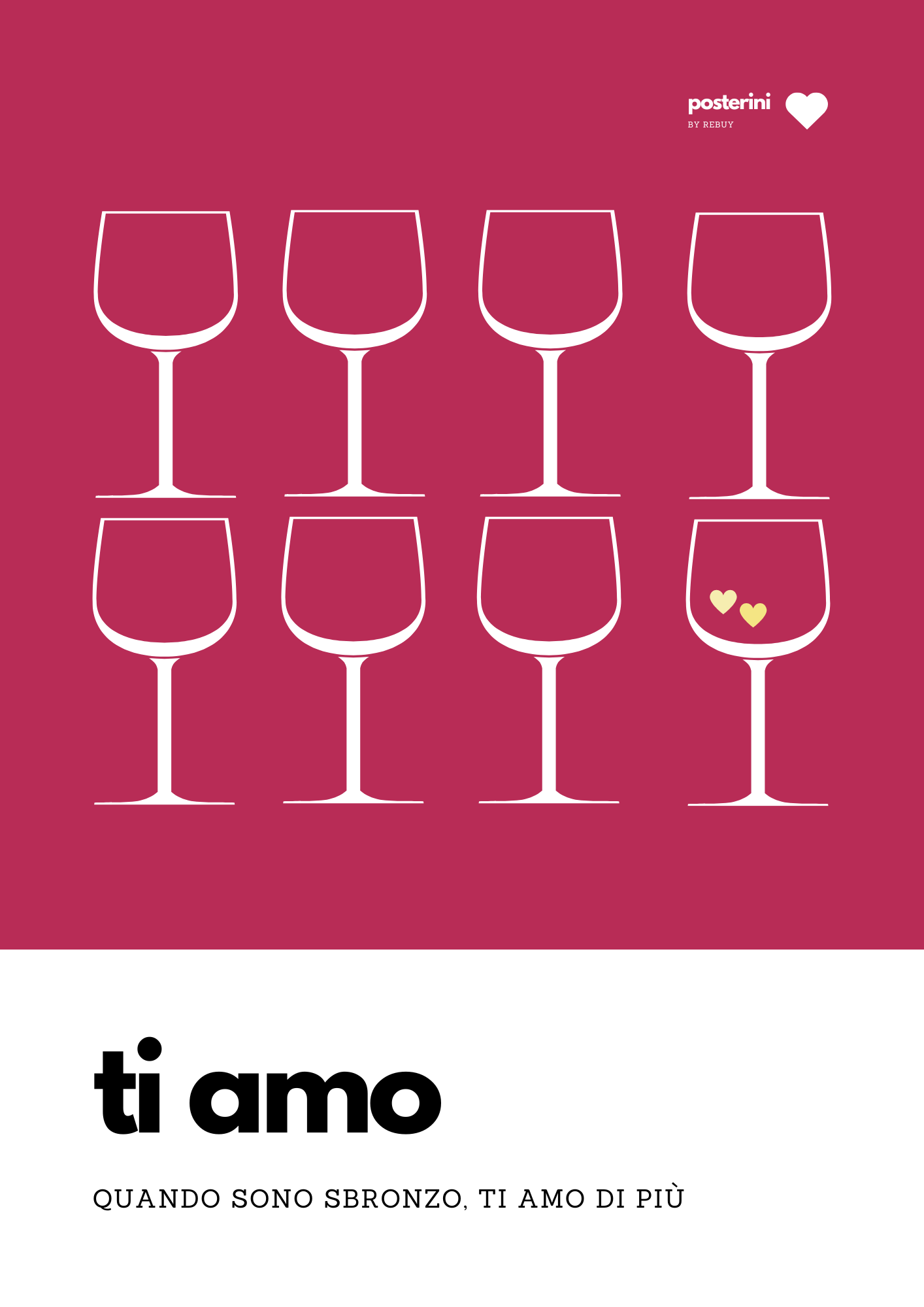 Ti amo | Poster su tela